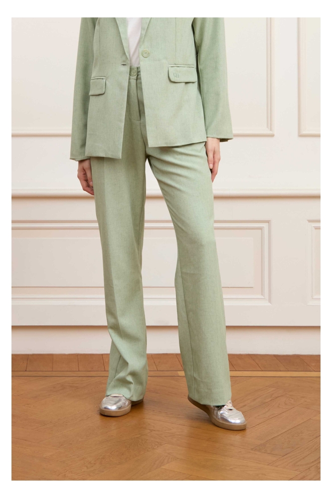 TROUSER DELPHINE QG33 1 448 mint green